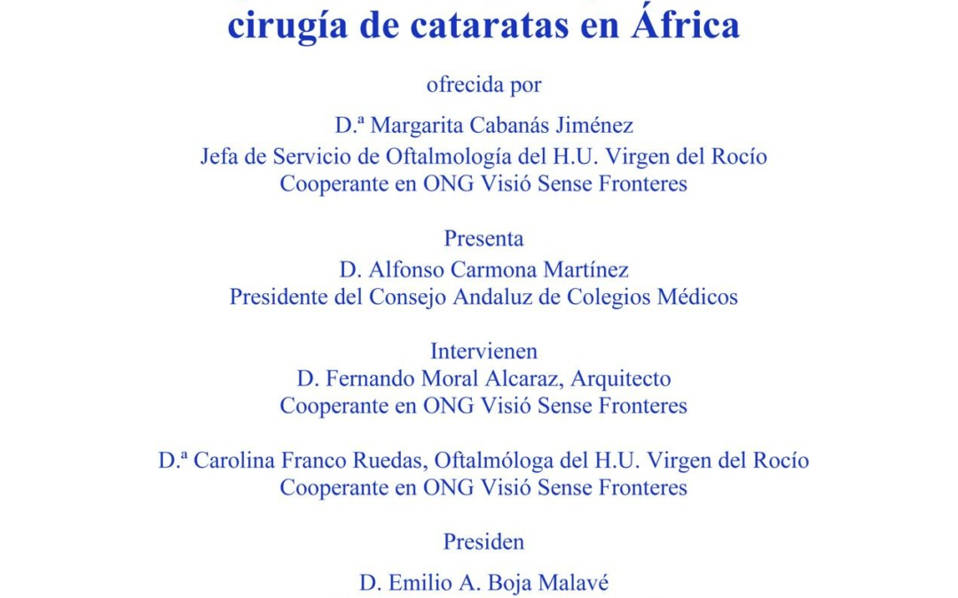 PONENCIA COOPERANTE DRA. CABANÁS: «RECUPERAR LA VISIÓN, RECUPERAR LA VIDA»